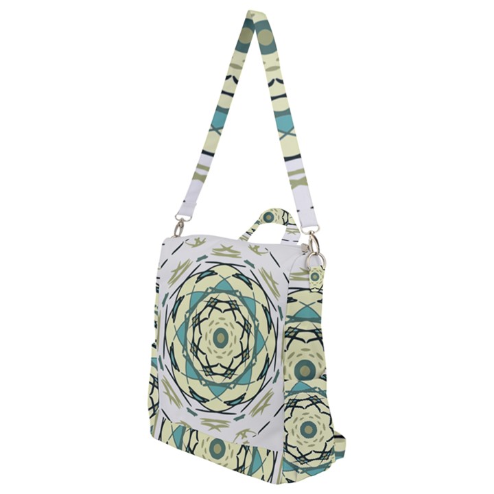 Circle Vector Background Abstract Crossbody Backpack