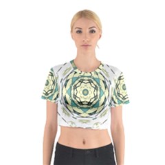 Circle Vector Background Abstract Cotton Crop Top