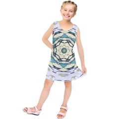 Circle Vector Background Abstract Kids  Tunic Dress