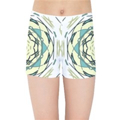 Circle Vector Background Abstract Kids  Sports Shorts