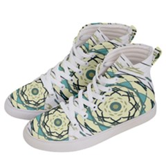 Circle Vector Background Abstract Men s Hi-top Skate Sneakers by HermanTelo