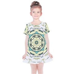 Circle Vector Background Abstract Kids  Simple Cotton Dress by HermanTelo