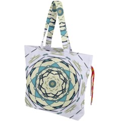 Circle Vector Background Abstract Drawstring Tote Bag