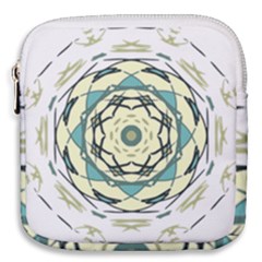 Circle Vector Background Abstract Mini Square Pouch