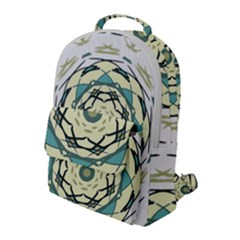 Circle Vector Background Abstract Flap Pocket Backpack (large)