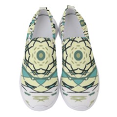 Circle Vector Background Abstract Women s Slip On Sneakers by HermanTelo