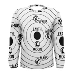 Earth Geocentric Jupiter Mars Men s Long Sleeve Tee