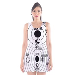 Earth Geocentric Jupiter Mars Scoop Neck Skater Dress by HermanTelo