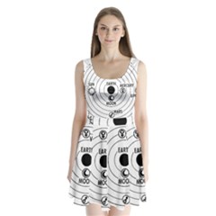 Earth Geocentric Jupiter Mars Split Back Mini Dress  by HermanTelo