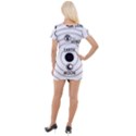 Earth Geocentric Jupiter Mars Short Sleeve Asymmetric Mini Dress View2