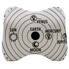 Earth Geocentric Jupiter Mars Velour Head Support Cushion