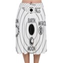 Earth Geocentric Jupiter Mars Velvet Flared Midi Skirt View1