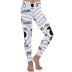 Earth Geocentric Jupiter Mars Kids  Lightweight Velour Classic Yoga Leggings