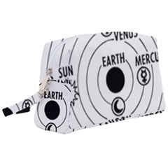 Earth Geocentric Jupiter Mars Wristlet Pouch Bag (large) by HermanTelo