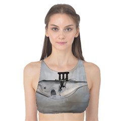 Awesome Whale In The Sky Tank Bikini Top by FantasyWorld7