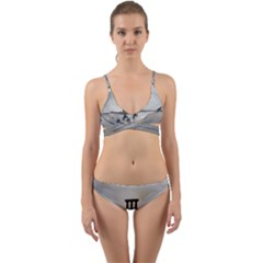 Awesome Whale In The Sky Wrap Around Bikini Set by FantasyWorld7