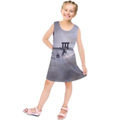 Awesome Whale In The Sky Kids  Tunic Dress by FantasyWorld7