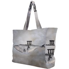 Awesome Whale In The Sky Simple Shoulder Bag by FantasyWorld7