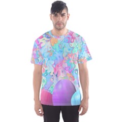 Eggs Happy Easter Rainbow Men s Sports Mesh Tee