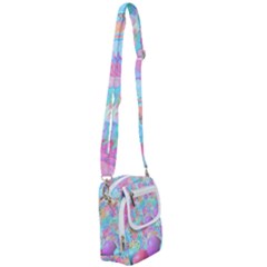 Eggs Happy Easter Rainbow Shoulder Strap Belt Bag