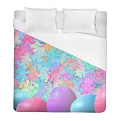 Eggs Happy Easter Rainbow Duvet Cover (full/ Double Size)