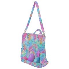 Eggs Happy Easter Rainbow Crossbody Backpack