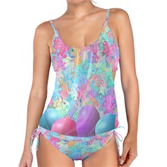 Eggs Happy Easter Rainbow Tankini Set