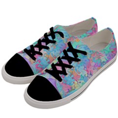 Eggs Happy Easter Rainbow Men s Low Top Canvas Sneakers