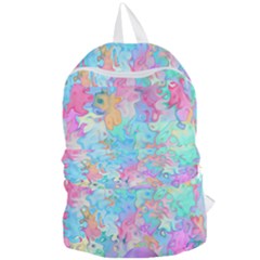 Eggs Happy Easter Rainbow Foldable Lightweight Backpack