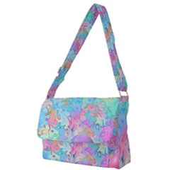 Eggs Happy Easter Rainbow Full Print Messenger Bag