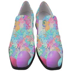 Eggs Happy Easter Rainbow Slip On Heel Loafers