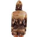 Elephant Dust Road Africa Savannah Long Sleeve Hooded T-shirt View2