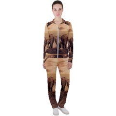 Elephant Dust Road Africa Savannah Casual Jacket And Pants Set by HermanTelo