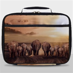 Elephant Dust Road Africa Savannah Full Print Lunch Bag