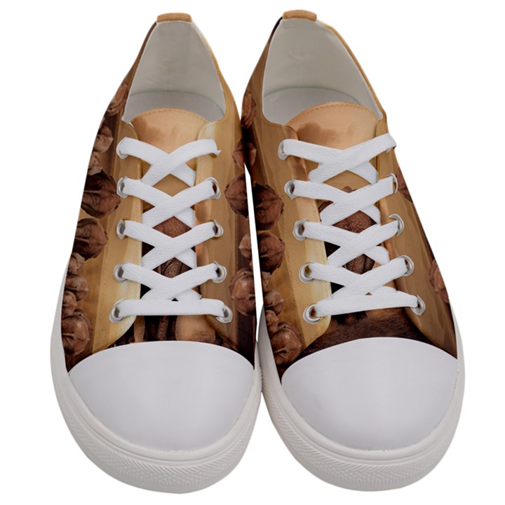 Elephant Dust Road Africa Savannah Women s Low Top Canvas Sneakers