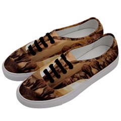 Elephant Dust Road Africa Savannah Men s Classic Low Top Sneakers by HermanTelo