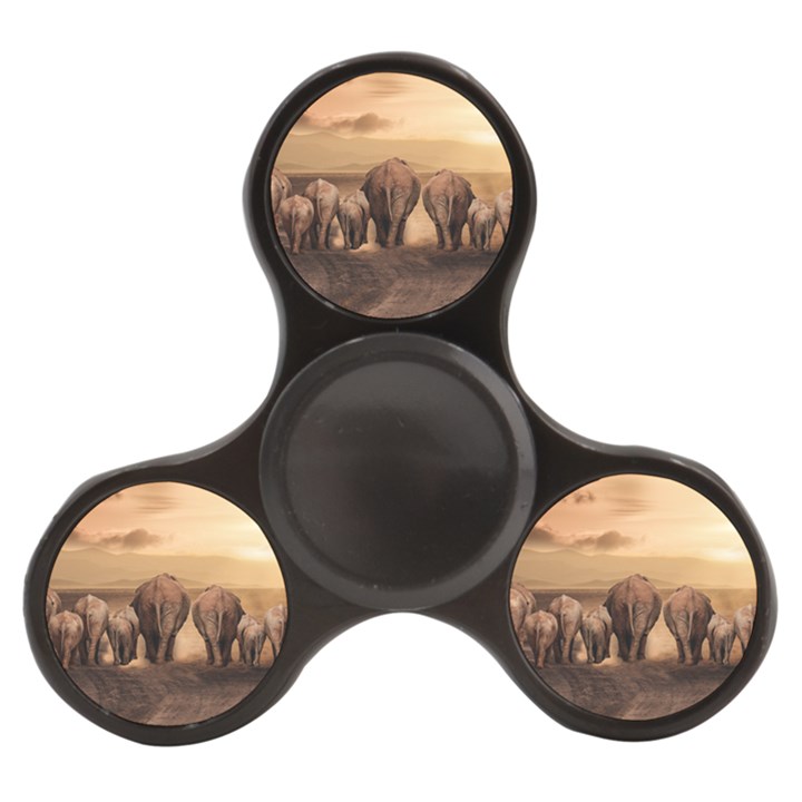 Elephant Dust Road Africa Savannah Finger Spinner