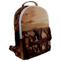 Elephant Dust Road Africa Savannah Flap Pocket Backpack (Large) View2