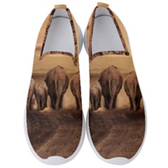 Elephant Dust Road Africa Savannah Men s Slip On Sneakers by HermanTelo