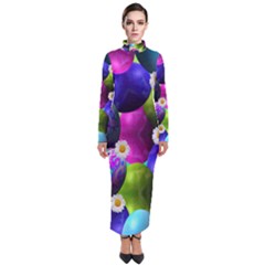 Eggs Happy Easter Turtleneck Maxi Dress