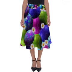 Eggs Happy Easter Perfect Length Midi Skirt