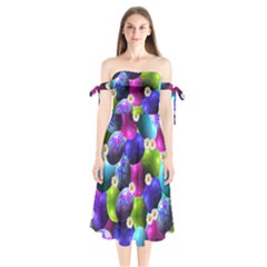 Eggs Happy Easter Shoulder Tie Bardot Midi Dress by HermanTelo