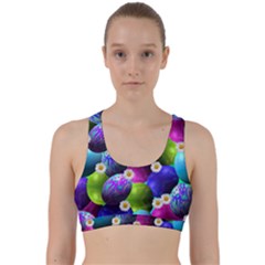 Eggs Happy Easter Back Weave Sports Bra