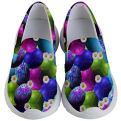 Eggs Happy Easter Kids  Lightweight Slip Ons