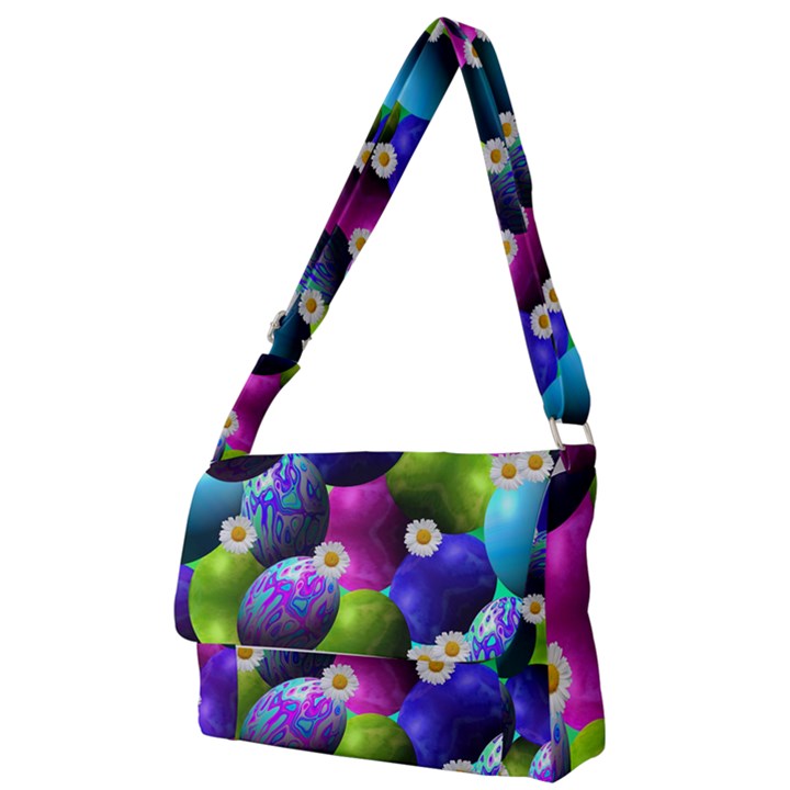 Eggs Happy Easter Full Print Messenger Bag