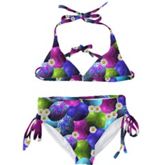 Eggs Happy Easter Kids  Classic Bikini Set