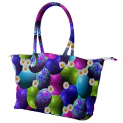 Eggs Happy Easter Canvas Shoulder Bag