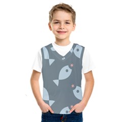 Fish Star Water Pattern Kids  Sportswear by HermanTelo