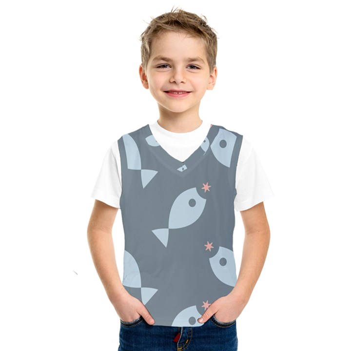 Fish Star Water Pattern Kids  SportsWear