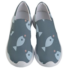 Fish Star Water Pattern Women s Lightweight Slip Ons